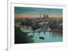 Panorama of the River Seine with Notre-Dame Cathedral and the Îsle de la Cité, Paris, c1920-Unknown-Framed Giclee Print