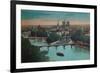 Panorama of the River Seine with Notre-Dame Cathedral and the Îsle de la Cité, Paris, c1920-Unknown-Framed Giclee Print