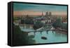 Panorama of the River Seine with Notre-Dame Cathedral and the Îsle de la Cité, Paris, c1920-Unknown-Framed Stretched Canvas