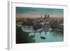 Panorama of the River Seine with Notre-Dame Cathedral and the Îsle de la Cité, Paris, c1920-Unknown-Framed Giclee Print