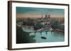 Panorama of the River Seine with Notre-Dame Cathedral and the Îsle de la Cité, Paris, c1920-Unknown-Framed Giclee Print