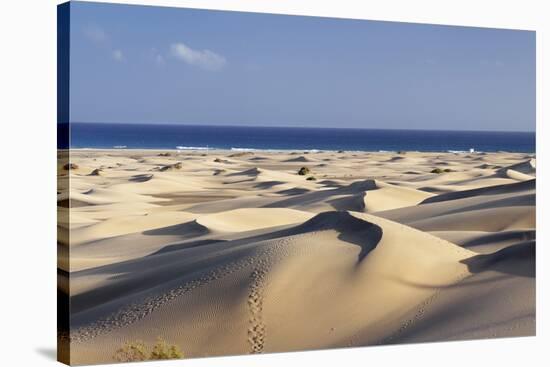 Panorama of the Sand Dunes of Maspalomas-Markus Lange-Stretched Canvas