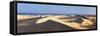 Panorama of the Sand Dunes of Maspalomas-Markus Lange-Framed Stretched Canvas