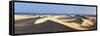 Panorama of the Sand Dunes of Maspalomas-Markus Lange-Framed Stretched Canvas
