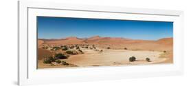 Panorama of the Sossusvlei Desert Pan-Circumnavigation-Framed Photographic Print