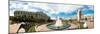 Panorama of the Station Square in Kharkiv, Ukraine, Europe-Mykola Iegorov-Mounted Photographic Print