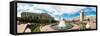 Panorama of the Station Square in Kharkiv, Ukraine, Europe-Mykola Iegorov-Framed Stretched Canvas