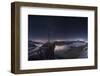 Panorama of the Summit on Pockkogel in Kuhtai with Moonlight During the Lunar Eclipse-Niki Haselwanter-Framed Photographic Print