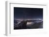 Panorama of the Summit on Pockkogel in Kuhtai with Moonlight During the Lunar Eclipse-Niki Haselwanter-Framed Photographic Print