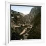 Panorama of Thiers (Puy-De-Dôme, France) Taken from the Road to Lyon, Circa 1890-1895-Leon, Levy et Fils-Framed Photographic Print