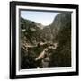 Panorama of Thiers (Puy-De-Dôme, France) Taken from the Road to Lyon, Circa 1890-1895-Leon, Levy et Fils-Framed Photographic Print