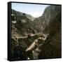 Panorama of Thiers (Puy-De-Dôme, France) Taken from the Road to Lyon, Circa 1890-1895-Leon, Levy et Fils-Framed Stretched Canvas