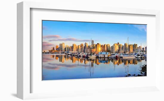 Panorama of Vancouver Skyline-null-Framed Art Print