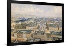 Panorama of Vienna, 1871-Rudolph von Alt-Framed Giclee Print