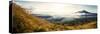 Panorama of Volcanoes at Sunrise. Bali, Indonesia-Dudarev Mikhail-Stretched Canvas
