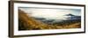 Panorama of Volcanoes at Sunrise. Bali, Indonesia-Dudarev Mikhail-Framed Photographic Print