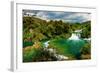 Panorama of Waterfalls in Krka National Park, Croatia-Lamarinx-Framed Photographic Print