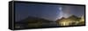 Panorama of Waterton Lakes National Park Overlooking the Townsite-null-Framed Stretched Canvas