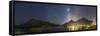 Panorama of Waterton Lakes National Park Overlooking the Townsite-null-Framed Stretched Canvas