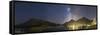 Panorama of Waterton Lakes National Park Overlooking the Townsite-null-Framed Stretched Canvas