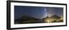 Panorama of Waterton Lakes National Park Overlooking the Townsite-null-Framed Photographic Print