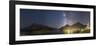 Panorama of Waterton Lakes National Park Overlooking the Townsite-null-Framed Photographic Print