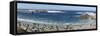 Panorama of Waves Along Monterey Peninsula, California Coast-Sheila Haddad-Framed Stretched Canvas