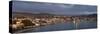 Panorama of Wellington City and Harbour-Nick Servian-Stretched Canvas