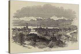 Panorama of Zurich-null-Stretched Canvas