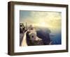 Panorama on Santorini Island-olly2-Framed Photographic Print