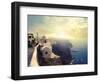 Panorama on Santorini Island-olly2-Framed Photographic Print