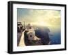 Panorama on Santorini Island-olly2-Framed Photographic Print