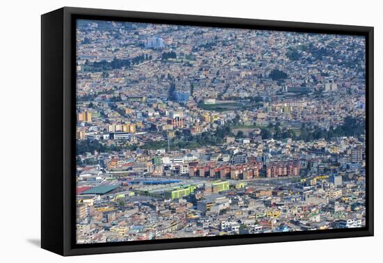 Panorama over Quito, Pichincha Province, Ecuador, South America-Gabrielle and Michael Therin-Weise-Framed Stretched Canvas