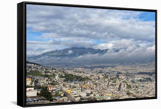 Panorama over Quito, Pichincha Province, Ecuador, South America-Gabrielle and Michael Therin-Weise-Framed Stretched Canvas