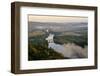 Panorama over the Dordogne River, Bastide of Domme, Domme, Dordogne, Perigord, France, Europe-Nathalie Cuvelier-Framed Photographic Print