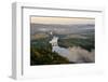 Panorama over the Dordogne River, Bastide of Domme, Domme, Dordogne, Perigord, France, Europe-Nathalie Cuvelier-Framed Photographic Print