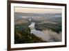 Panorama over the Dordogne River, Bastide of Domme, Domme, Dordogne, Perigord, France, Europe-Nathalie Cuvelier-Framed Photographic Print