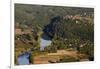 Panorama over the Dordogne River, Bastide of Domme, Domme, Dordogne, Perigord, France, Europe-Nathalie Cuvelier-Framed Premium Photographic Print