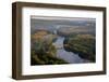 Panorama over the Dordogne River, Bastide of Domme, Domme, Dordogne, Perigord, France, Europe-Nathalie Cuvelier-Framed Photographic Print