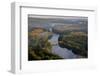 Panorama over the Dordogne River, Bastide of Domme, Domme, Dordogne, Perigord, France, Europe-Nathalie Cuvelier-Framed Photographic Print