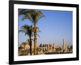 Panorama over the Sprawling Ruins of Karnak Temple, Luxor-Julian Love-Framed Photographic Print