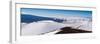 Panorama photograph of snow on the summit of Mauna Kea, Hawaii-Mark A Johnson-Framed Photographic Print