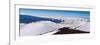 Panorama photograph of snow on the summit of Mauna Kea, Hawaii-Mark A Johnson-Framed Photographic Print