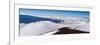 Panorama photograph of snow on the summit of Mauna Kea, Hawaii-Mark A Johnson-Framed Photographic Print