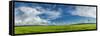 Panorama Ripening Wheat Field-Gennadiy Iotkovskiy-Framed Stretched Canvas