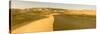 Panorama. Sand Dunes at Sunset. Gobi Desert. Mongolia.-Tom Norring-Stretched Canvas