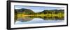 Panorama Scenery in Bavaria in the Allgäu with Water Mirroring-Wolfgang Filser-Framed Photographic Print