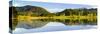 Panorama Scenery in Bavaria in the Allgäu with Water Mirroring-Wolfgang Filser-Stretched Canvas