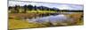 Panorama Scenery in Bavaria with Hegratsrieder in Front of the Ammergauer Mountains-Wolfgang Filser-Mounted Photographic Print