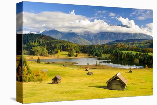 Panorama Scenery in Bavaria with View-Wolfgang Filser-Stretched Canvas
